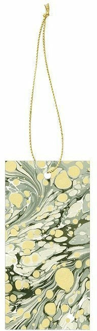 Ferm Living Marbling Gift Tag, zelená