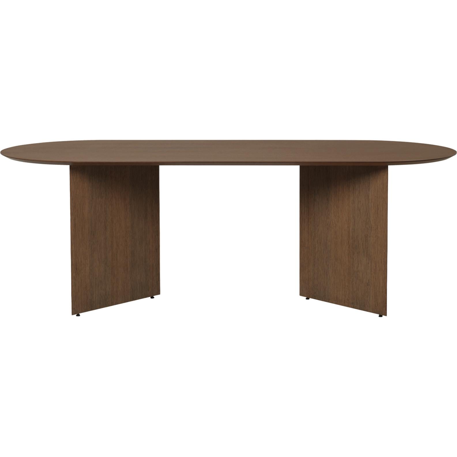 [product_category]-Ferm Living Mingle Oval Table Top Walnut, 220 Cm-Ferm Living-5704723270966-1104264130-FER-1