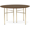 Ferm Living se mísí kulatý stůl Top Walnut, 130 cm