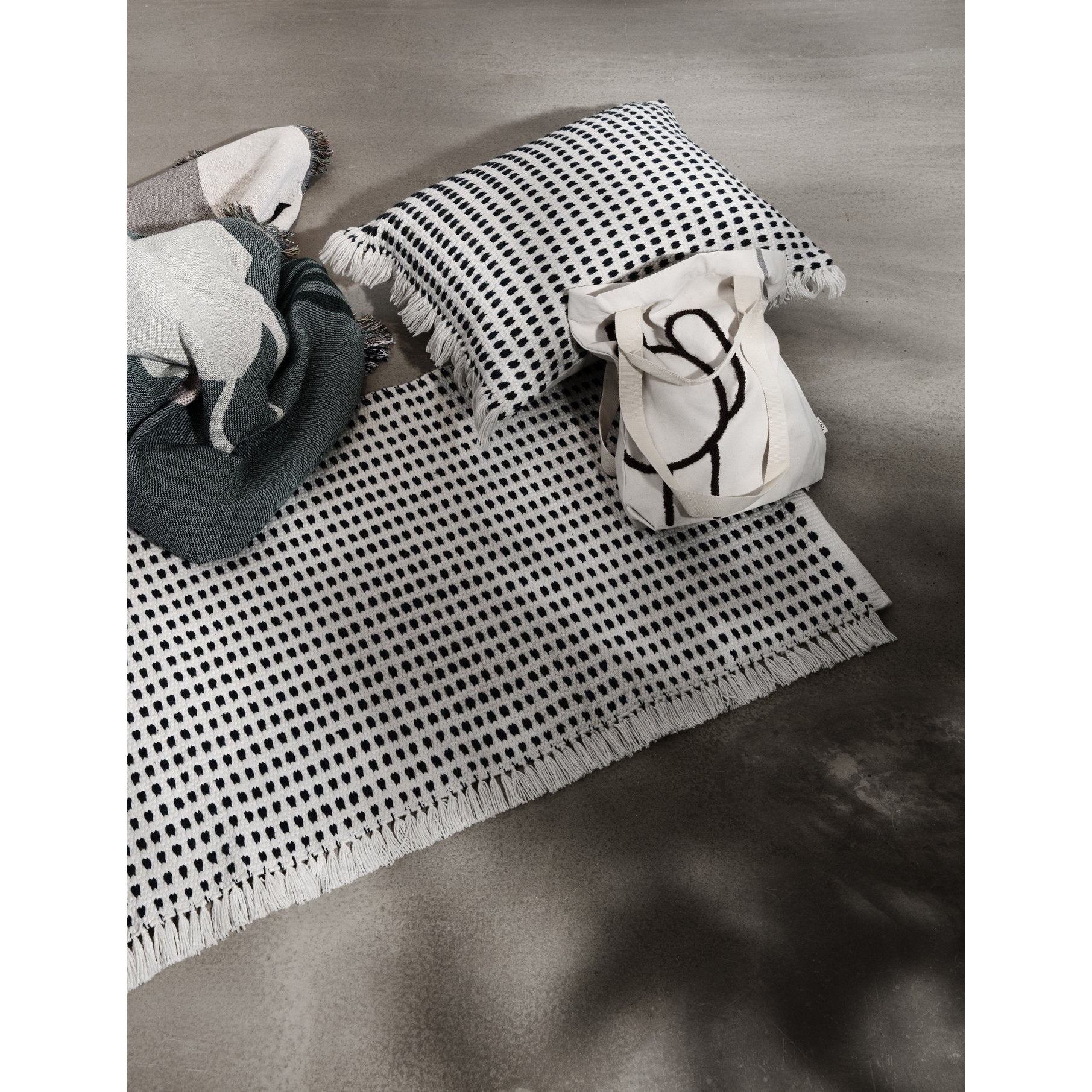 [product_category]-Ferm Living Mirage Bedspread, Multi / Off White-Ferm Living-5704723022930-7143-FER-2