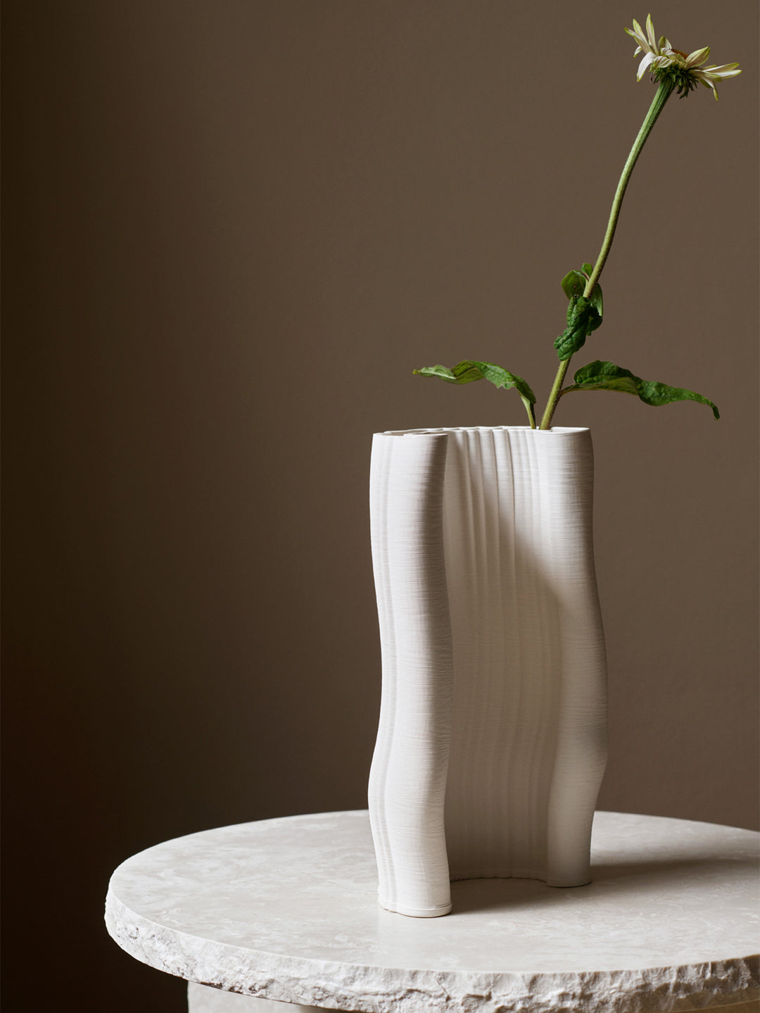 [product_category]-Ferm Living Moire Vase, Off White-Ferm Living-5704723292104-1104266244-FER-2