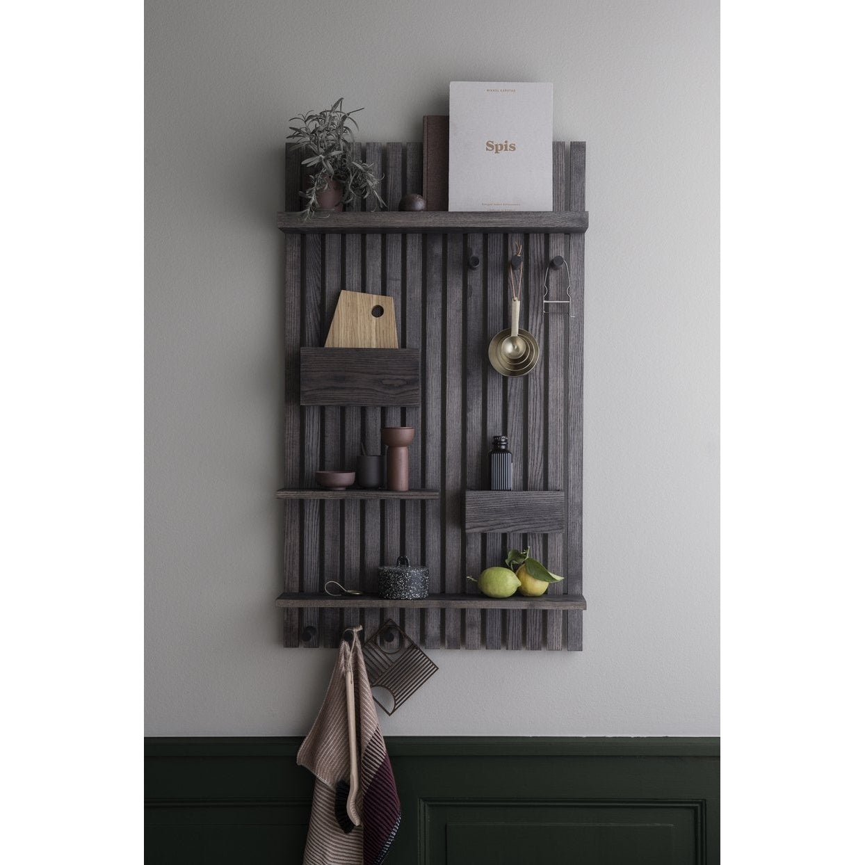 [product_category]-Ferm Living Multi Wooden Shelf, Black-Ferm Living-5704723016311-3327-FER-2