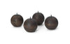 Ferm Living Parelmoerpoten, set van 4, H10, donkergebeitst beuken