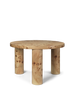 Ferm Living Post Confechan Table Malá topol Burl Veneer