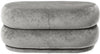 Ferm Living Pouf Oval Stool Fadet Velvet beton 17, střední