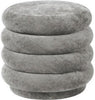 Ferm Living Pouf Round Stool Fadet Velvet Beton 17, malý