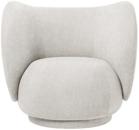 [product_category]-Ferm Living Rico Lounge Armchair Bouclet, Off White-Ferm Living-5704723030607-100106202-FER-1