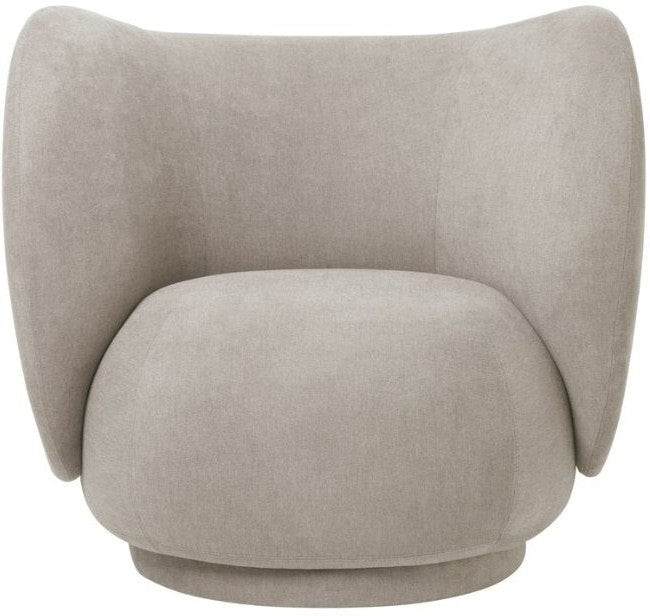 [product_category]-Ferm Living Rico Lounge Armchair Brushed, Sand-Ferm Living-5704723030829-100223204-FER-1