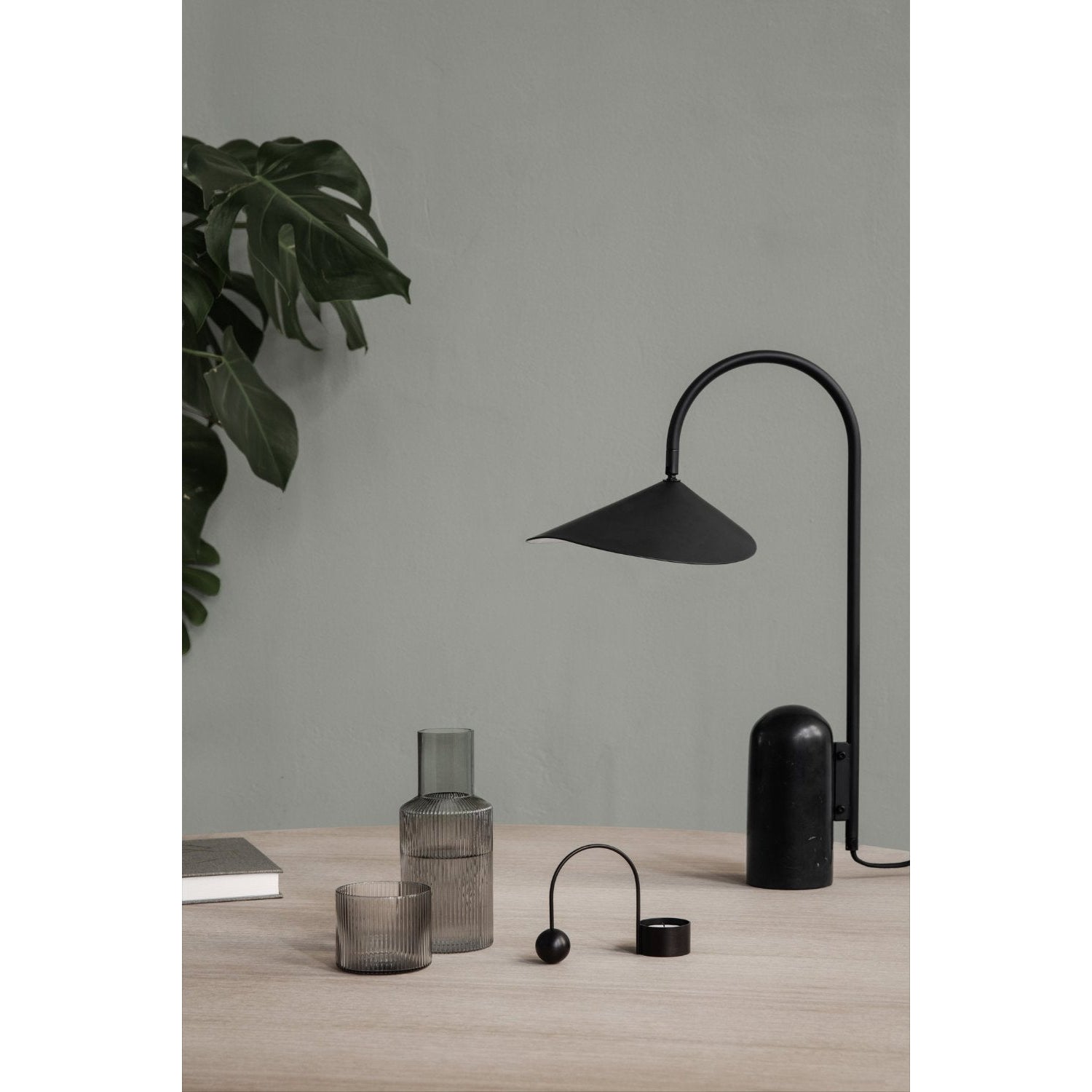 [product_category]-Ferm Living Ripple Carafe, Grey-Ferm Living-5704723028765-100125112-FER-2