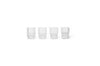 Ferm Living Ripple Glass Clear 6Cl, 4ks.