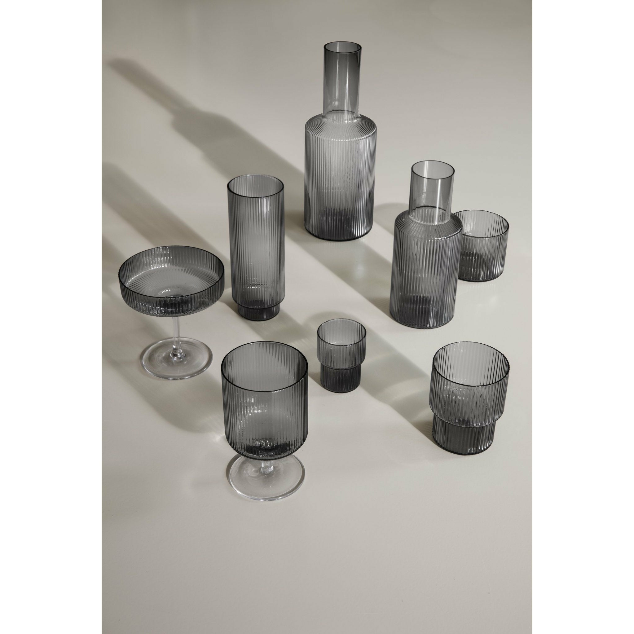 [product_category]-Ferm Living Ripple Glass Smoked 6cl, 4pcs.-Ferm Living-5704723103882-100478112-FER-3