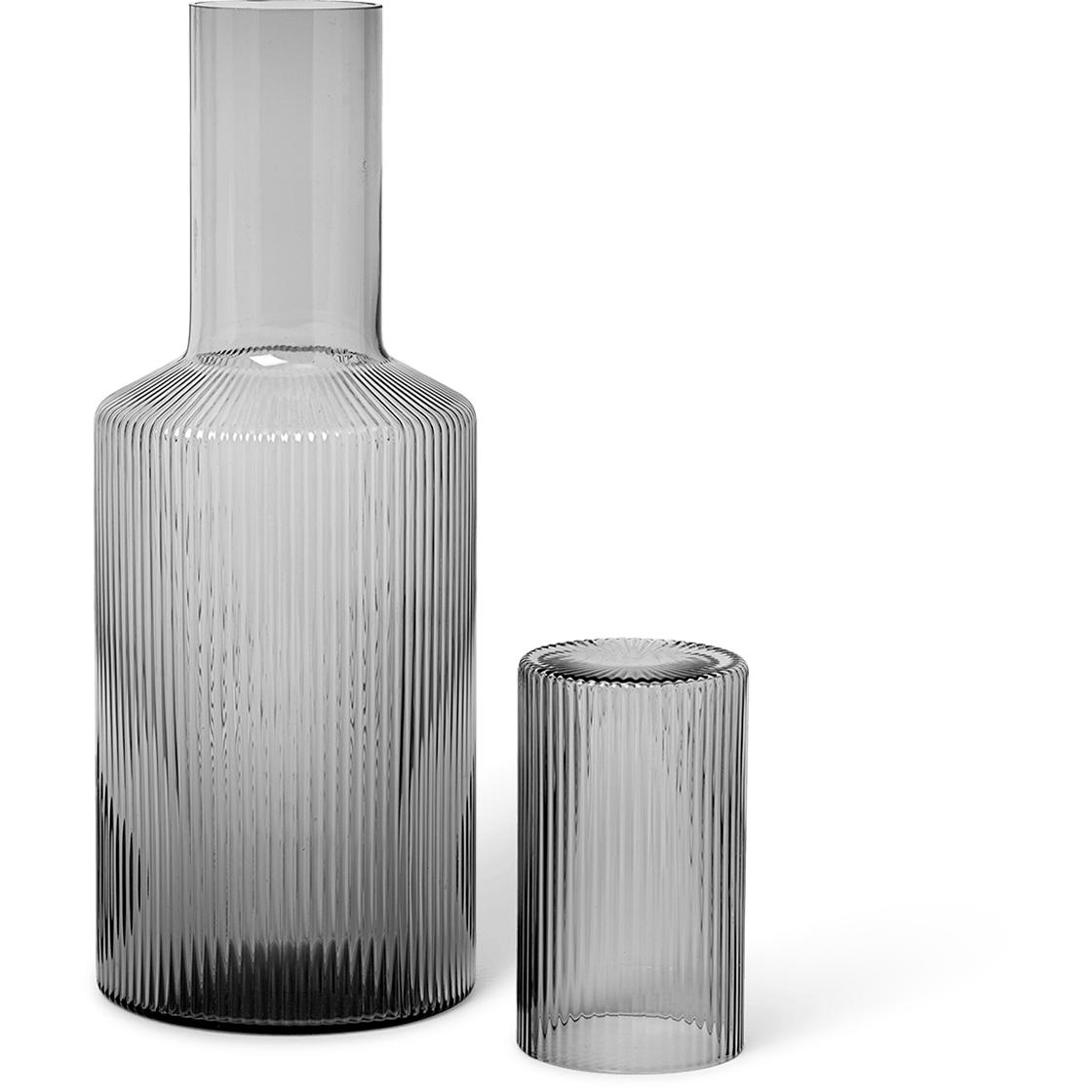 [product_category]-Ferm Living Ripple Glass/Lid, Smoked Grey-Ferm Living-5704723270294-1104264063-FER-2