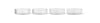 Ferm Living Ripple Serving Sersing Bowls 4 Set, Clear,
