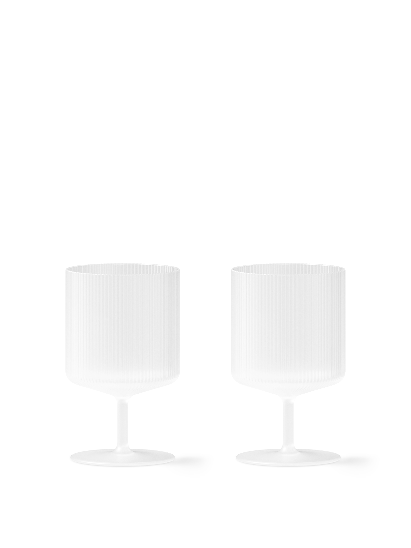 [product_category]-Ferm Living Ripple Wine Glasses Set Of 2 Frosted-Ferm Living-5704723323143-1104269329-FER-1