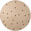 Ferm Living Rugs Natural Jute Black Dots, Ø 100 cm