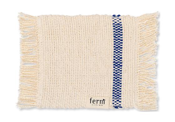 [product_category]-Ferm Living Savor Coaster 4 Er Set, Off White/Blau-Ferm Living-5704723293712-1104266405-FER-1