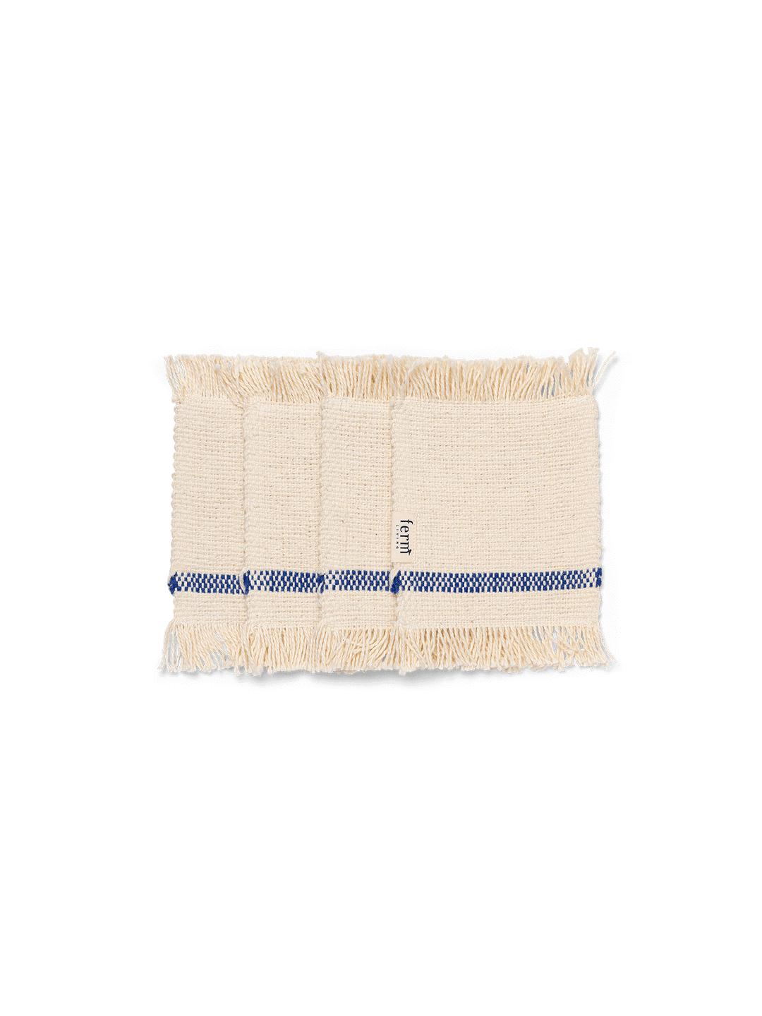[product_category]-Ferm Living Savor Coaster 4 Er Set, Off White/Blau-Ferm Living-5704723293712-1104266405-FER-4