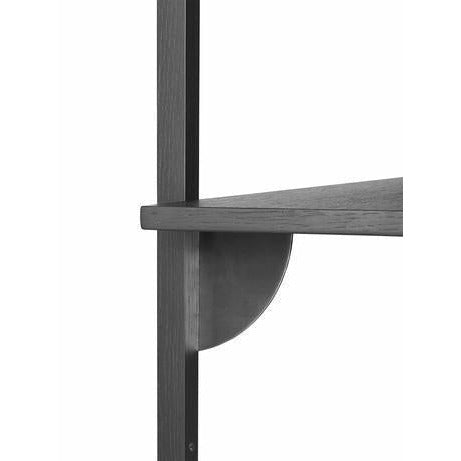 [product_category]-Ferm Living Sector Shelf Black Ash/Brass, 54cm-Ferm Living-5704723258414-1103412860-FER-2