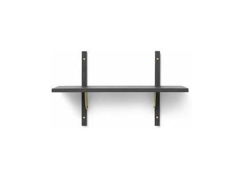 [product_category]-Ferm Living Sector Shelf Dark Stained Ash/Brass, 54cm-Ferm Living-5704723258537-1103532860-FER-1