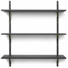 Ferm Living Sector Shelf Dark Stained Ash/Brass, 87cm