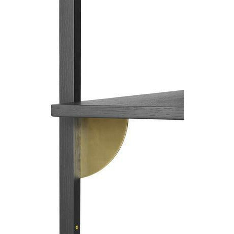 [product_category]-Ferm Living Sector Shelf Dark Stained Ash/Brass, 87cm-Ferm Living-5704723258490-1103492860-FER-2