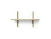 Ferm Living Sector Police Natural Oak/Black Brass, 54 cm