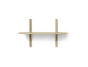 Ferm Living Sector Shelf Natural Oak/Brass, 54cm