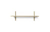 Ferm Living Sector Shelf Natural Oak/Brass, 87cm