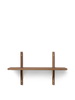 Ferm Living Sector Shelf Single/Narrow Smoked Oak/Brass