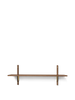 Ferm Living Sector Shelf Single/Wide Smoked Oak/Brass