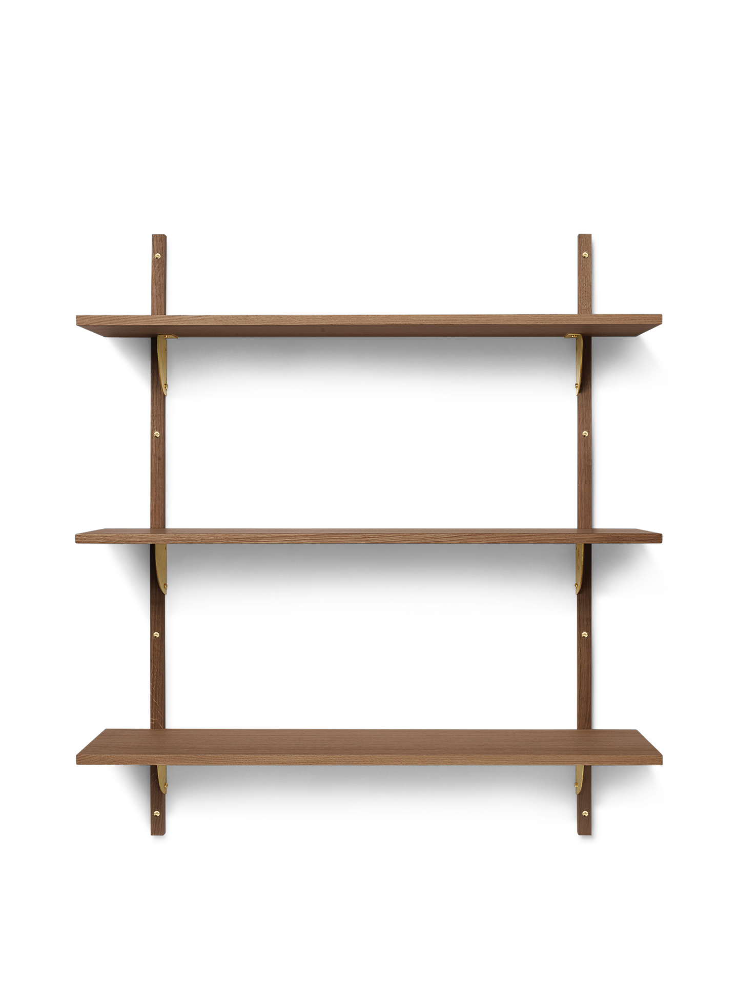 [product_category]-Ferm Living Sector Shelf Tripple/Wide Smoked Oak/Brass-Ferm Living-5704723322795-1104269294-FER-1
