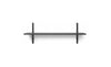 Ferm Living Sector Shelves Dark Stained Ash/Black Brass, 87cm