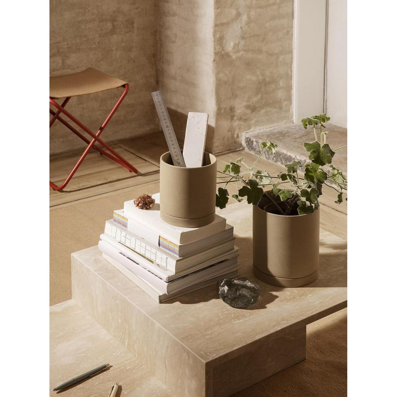 [product_category]-Ferm Living Sekke Pot ø 13 Cm, Sand-Ferm Living-5704723268185-1104263852-FER-2