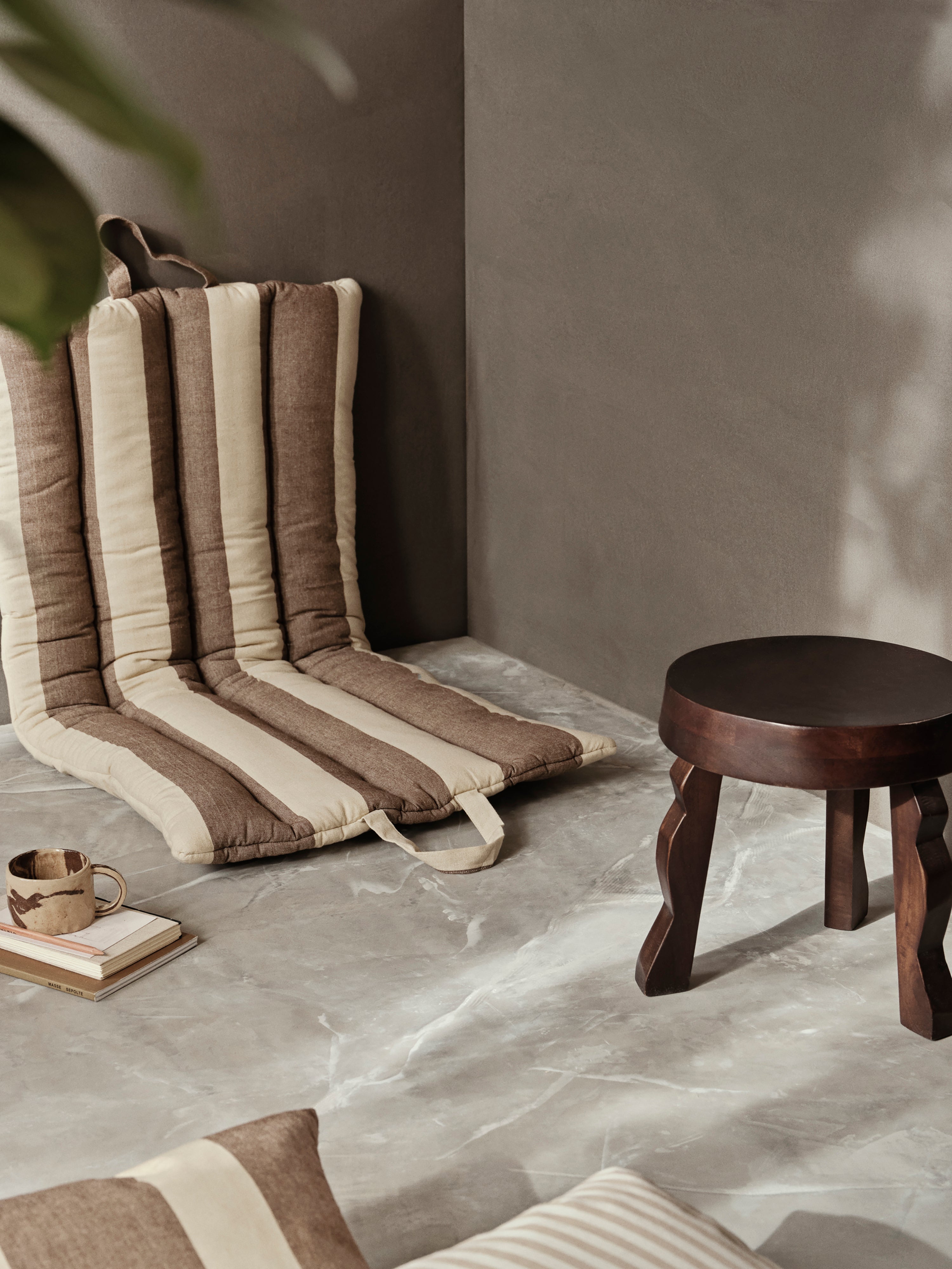 [product_category]-Ferm Living Strand Folding Mat Carob Brown/Parchment-Ferm Living-5704723320739-1104269088-FER-2