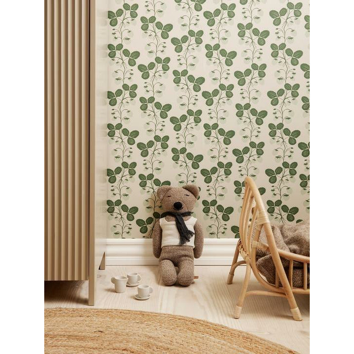 [product_category]-Ferm Living Strawberry Field Wallpaper 53x1000 Cm, Green-Ferm Living-5704723277491-1104264783-FER-2