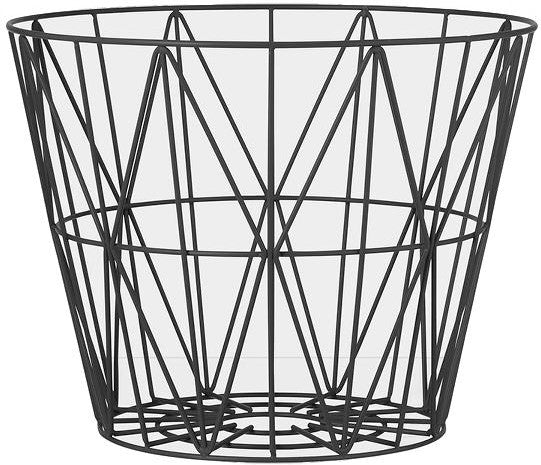 [product_category]-Ferm Living Threaded Basket Black, ø60cm-Ferm Living-5704723230663-3066-FER-1