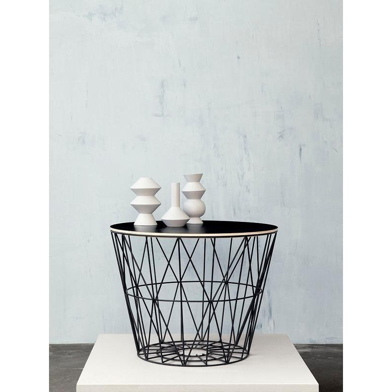 [product_category]-Ferm Living Threaded Basket Black, ø60cm-Ferm Living-5704723230663-3066-FER-3