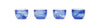 Ferm Living Tinta Egg Cup, sada 4 modré