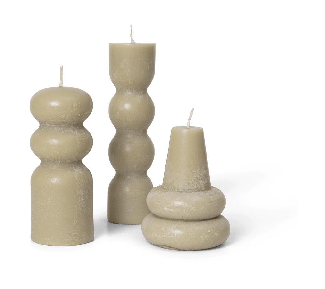 [product_category]-Ferm Living Torno Candles Set Of 3, Sand-Ferm Living-5704723292241-1104266258-FER-1