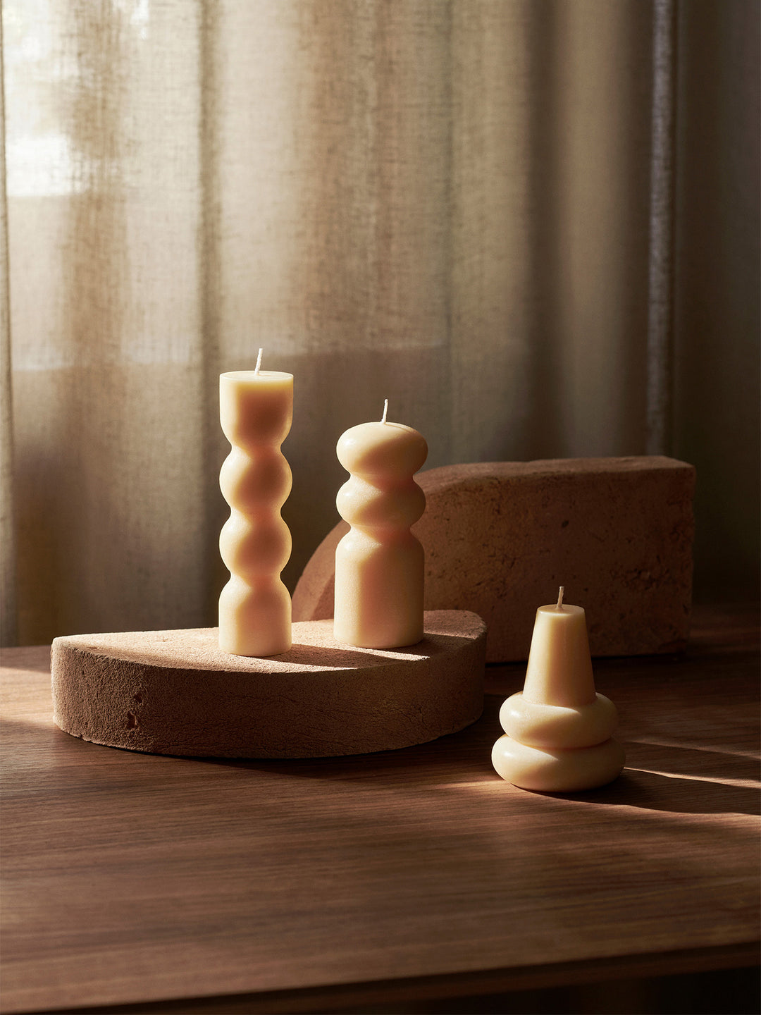 [product_category]-Ferm Living Torno Candles Set Of 3, Yellow-Ferm Living-5704723292234-1104266257-FER-2