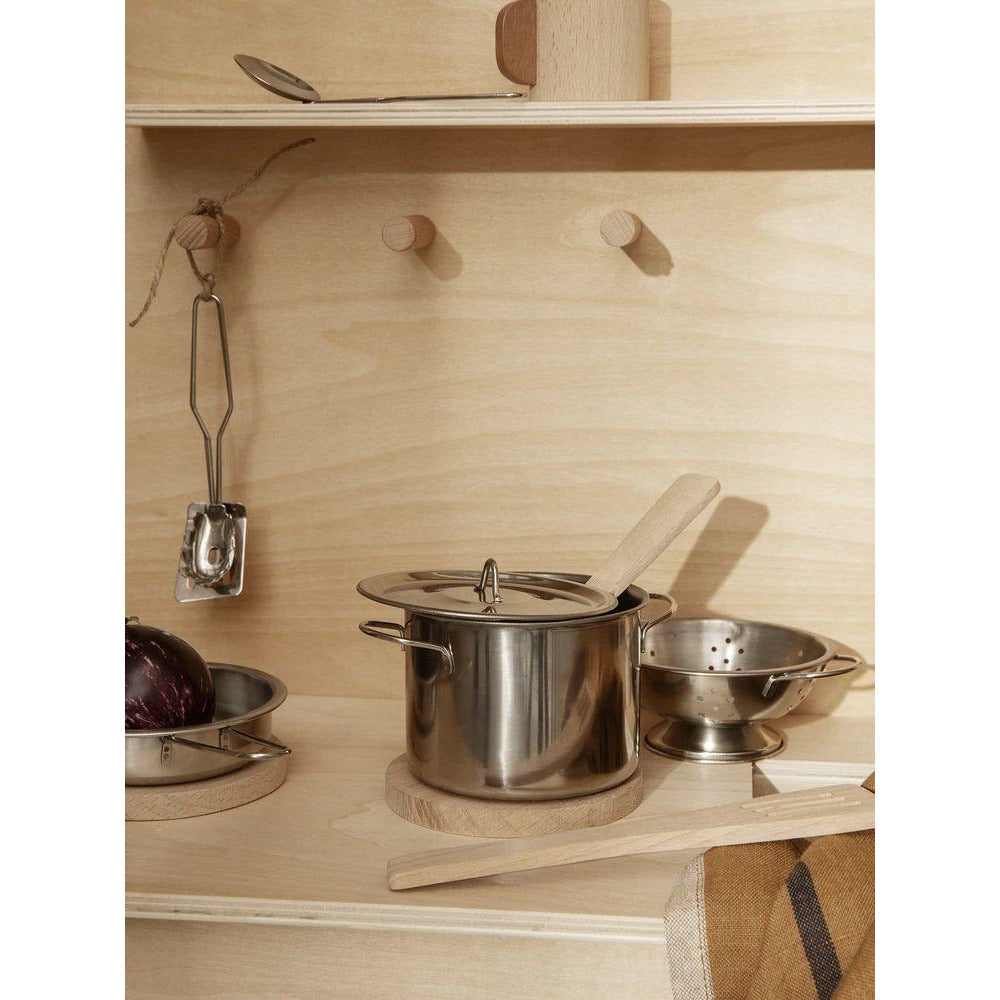 [product_category]-Ferm Living Toro Play Kitchen Tools Set Of 9, Steel/Wood-Ferm Living-5704723262169-1104263250-FER-3