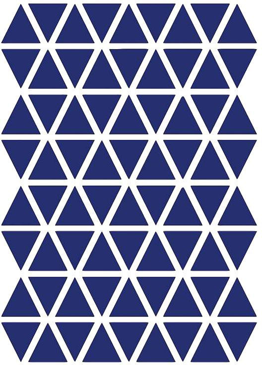 Ferm Living Triangles Wallsticker, modrá