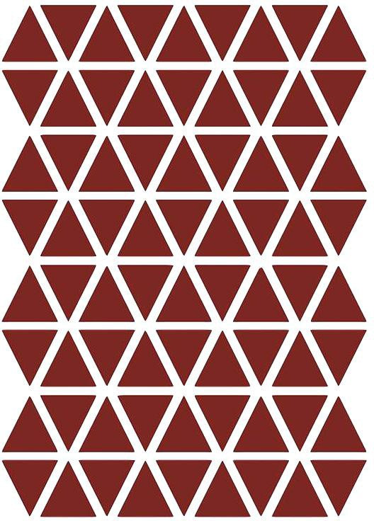 Ferm Living Triangles Wallsticker, červená