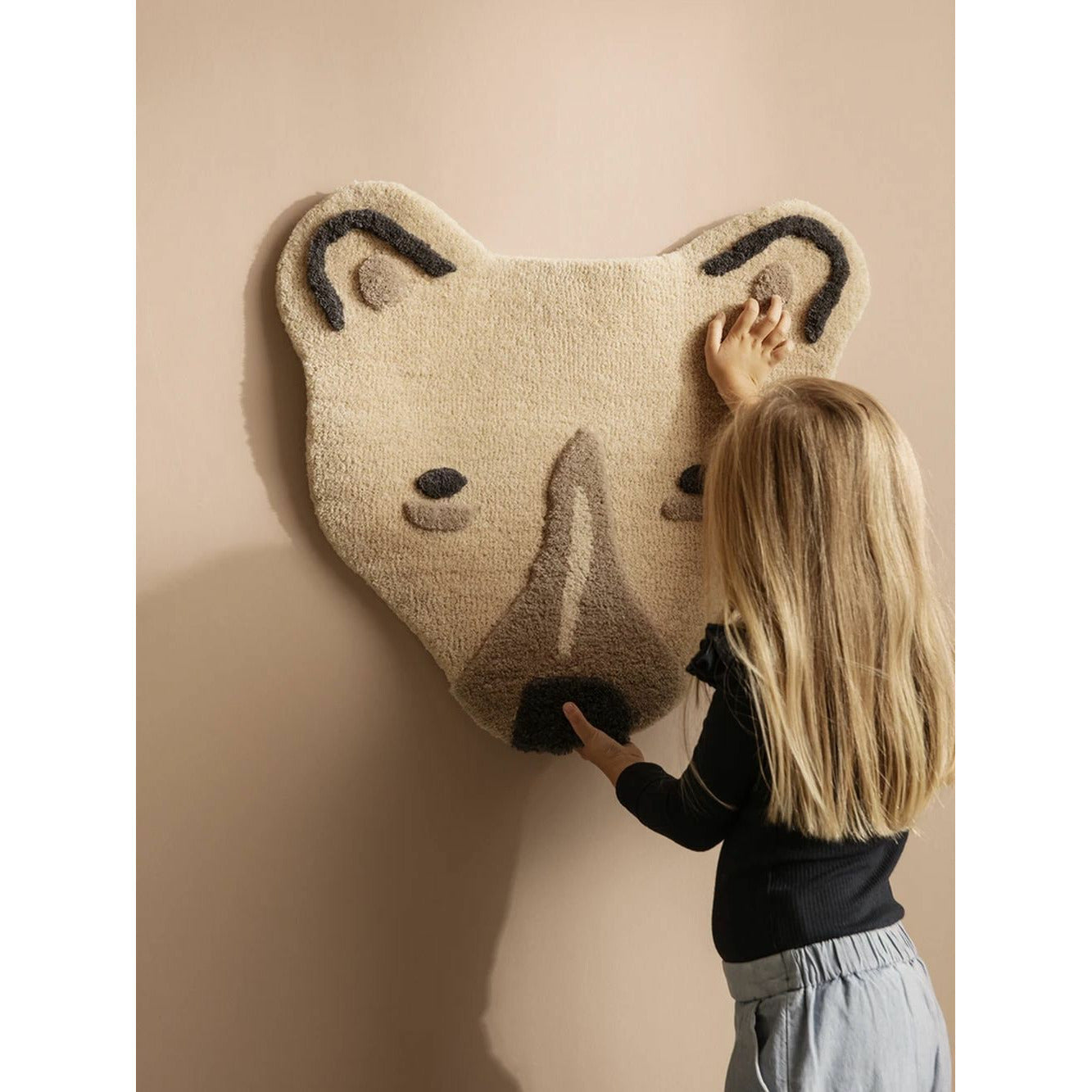 [product_category]-Ferm Living Tufted Polar Bear Head, Off White-Ferm Living-5704723260714-1104263105-FER-2