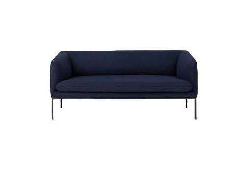 [product_category]-Ferm Living Turn Sofa 2 Wool, Solid Blue-Ferm Living-5704723017400-9531-FER-1