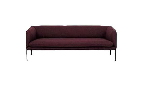 [product_category]-Ferm Living Turn Sofa 3 Fiord, Solid Bordeaux-Ferm Living-5704723018001-9583-FER-1