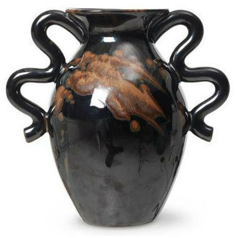 [product_category]-Ferm Living Verso Table Vase 27,5 Cm, Black/Brown-Ferm Living-5704723276500-1104264684-FER-1