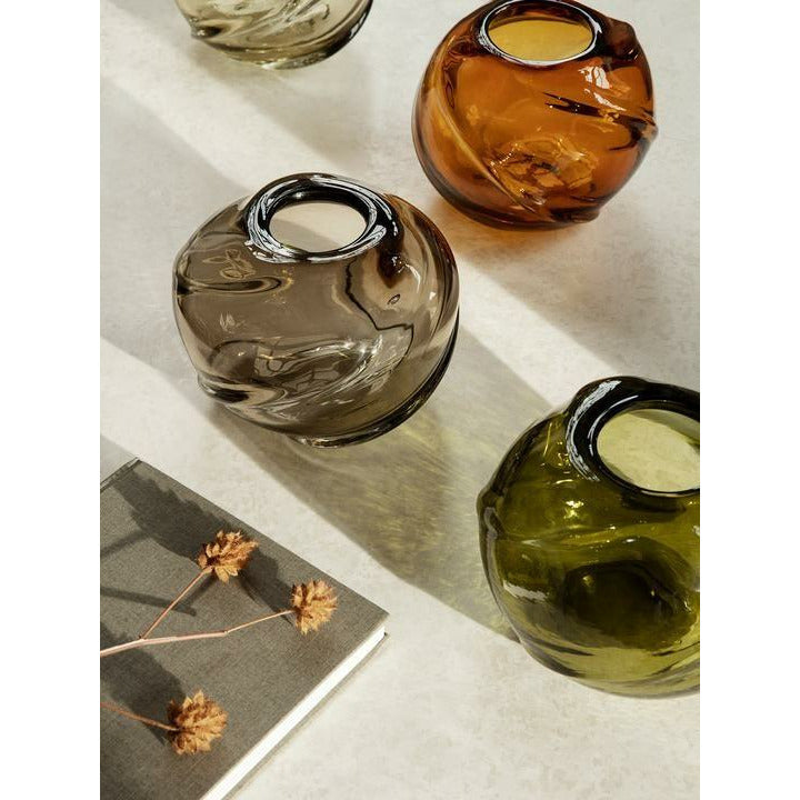 [product_category]-Ferm Living Water Swirl Vase Round 21x16 Cm, Smoked Grey-Ferm Living-5704723273431-1104264377-FER-2
