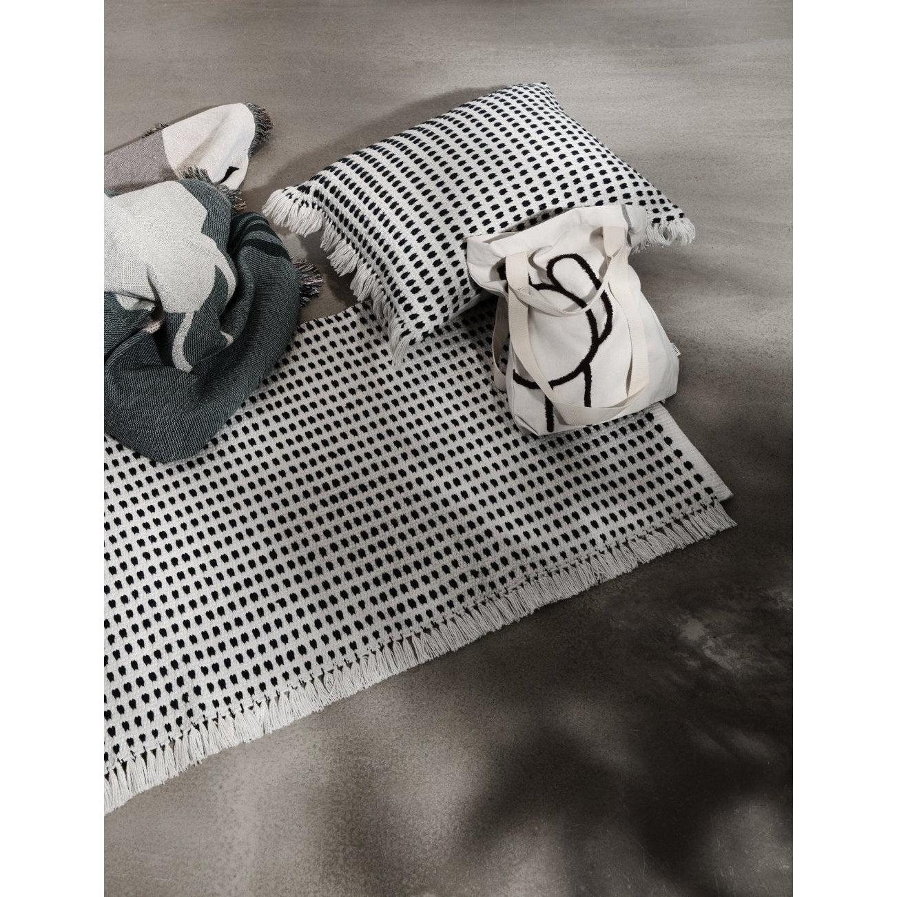 [product_category]-Ferm Living Way Outdoor Carpet Runner White Blue, 200x140 Cm-Ferm Living-5704723028864-100088658-FER-5