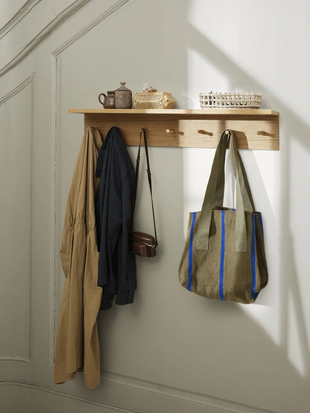 [product_category]-Ferm Living Yard Picnic Bag, Olive/Light Blue-Ferm Living-5704723284529-1104265486-FER-5